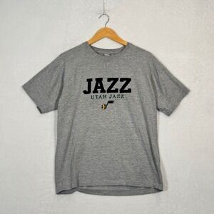 NBA‎ Gray Utah Jazz Graphic T-Shirt Large